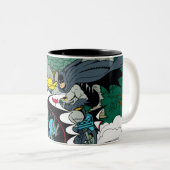 Batman en Robin in Batcycle Tweekleurige Koffiemok (Voorkant rechts)