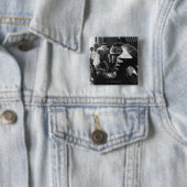 Batman en Robin in Batcycle Vierkante Button 5,1 Cm (In situ)