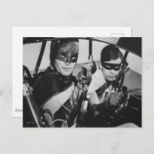 Batman en Robin In Batmobile Briefkaart (Voorkant / Achterkant)