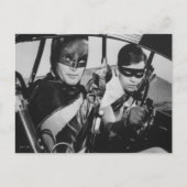 Batman en Robin In Batmobile Briefkaart (Voorkant)