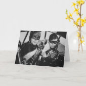 Batman en Robin in Batmobile Kaart (Gele Bloem)