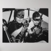 Batman en Robin In Batmobile Poster (Voorkant)