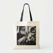 Batman en Robin In Batmobile Tote Bag (Voorkant)