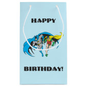 Batman en Robin Klein Cadeauzakje (Achterkant)