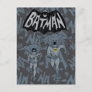 Batman en Robin met Logo-depressie Briefkaart