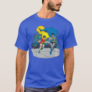 Batman en Robin Middernacht Gotham Retro Vintage C T-shirt