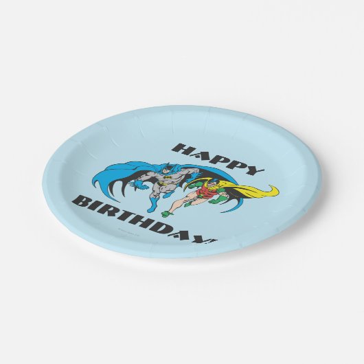 Batman en Robin Papieren Bordje (Gekanteld)