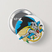 Batman- en Robin-profiel Ronde Button 5,7 Cm (Voorkant /achterkant)