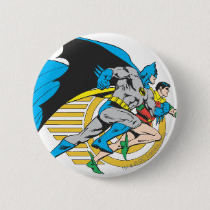 Batman- en Robin-profiel Ronde Button 5,7 Cm