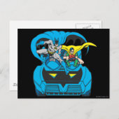 Batman en Robin Ride Batmobile Briefkaart (Voorkant / Achterkant)