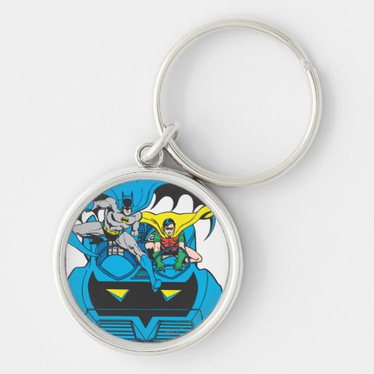 Batman en Robin Ride Batmobile Sleutelhanger (Voorkant)