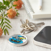 Batman en Robin Ride Batmobile Sleutelhanger (Zijkant)