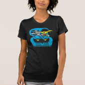 Batman en Robin Ride Batmobile T-shirt (Voorkant)