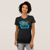 Batman en Robin Ride Batmobile T-shirt (Voorkant volledig)
