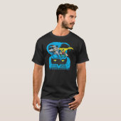 Batman en Robin Ride Batmobile T-shirt (Voorkant volledig)