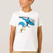 Batman en Robin Ride Helikopter T-shirt (Voorkant)