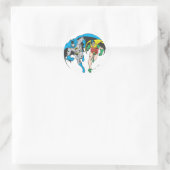 Batman en Robin Ronde Sticker (Tas)