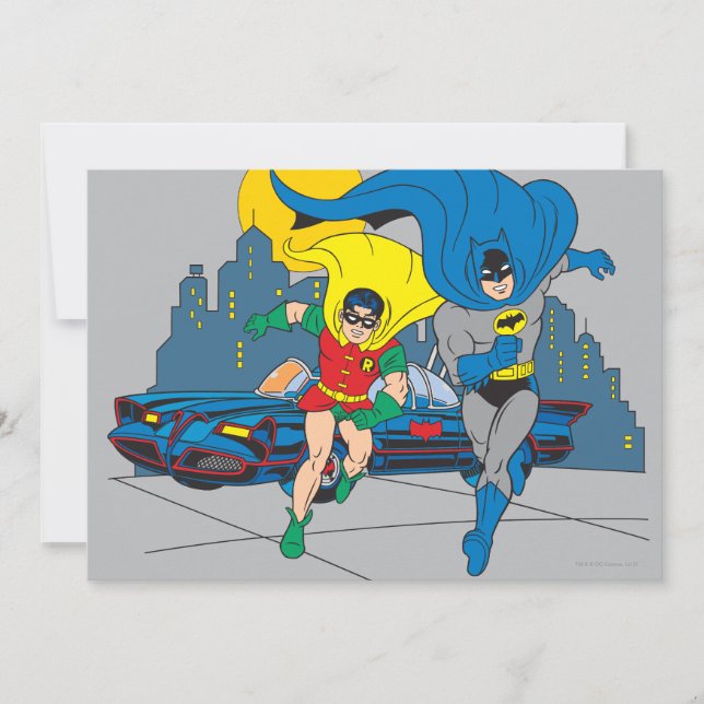 Batman en Robin Running (Voorkant)