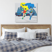 Batman en Robin Running Canvas Afdruk (Insitu (Slaapkamer))