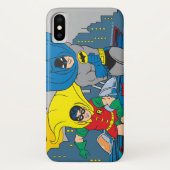 Batman en Robin Running Case-Mate iPhone Case (Achterkant)