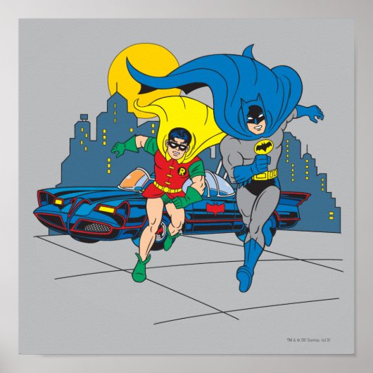 Batman en Robin Running Poster (Voorkant)