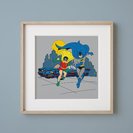 Batman en Robin Running Poster