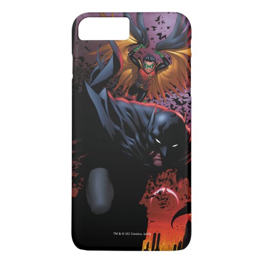 Batman en Robin vliegen over Gotham Case-Mate iPhone Case (Achterkant)