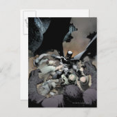 Batman Fighting Arch Enemies Briefkaart (Voorkant / Achterkant)