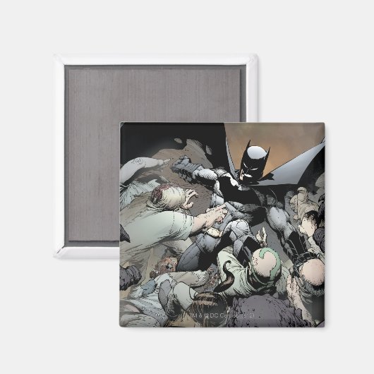 Batman Fighting Arch Enemies Magneet (Voorkant / Achterkant)