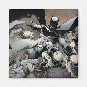 Batman Fighting Arch Enemies Magneet (Voorkant)