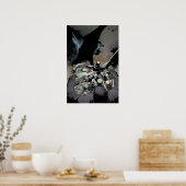Batman Fighting Arch Enemies Poster (Keuken)