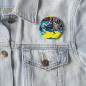 Batman Fights Joker Ronde Button 5,7 Cm (In situ)