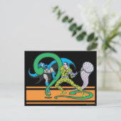 Batman Fights Riddler Briefkaart (Staand voorkant)