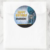Batman | Fijne verjaardag Ronde Sticker (Tas)