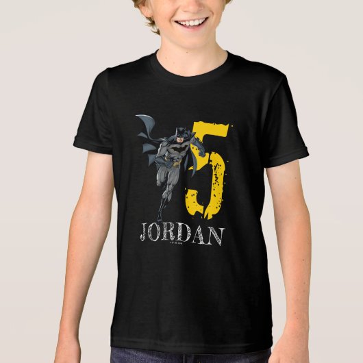 Batman | Fijne verjaardag van de verjaardag Tri-Blend Shirt (Voorkant)