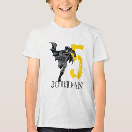 Batman | Fijne verjaardag van de verjaardag Tri-Blend Shirt (Voorkant)