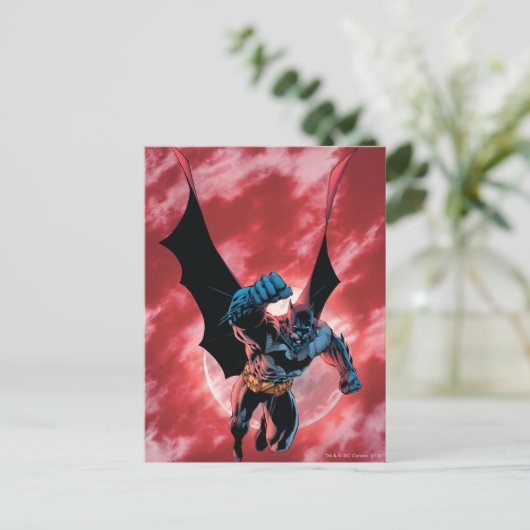 Batman Firey Sky Briefkaart (Staand voorkant)