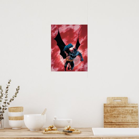Batman Firey Sky Poster (Keuken)