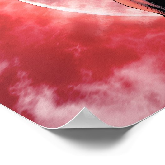 Batman Firey Sky Poster (Hoek)