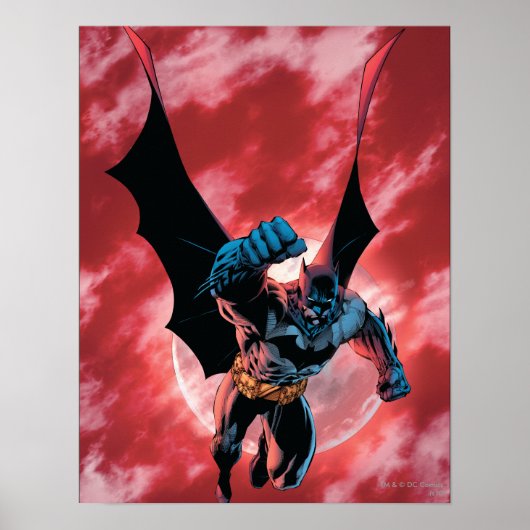 Batman Firey Sky Poster (Voorkant)