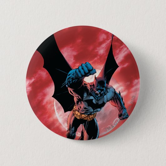 Batman Firey Sky Ronde Button 5,7 Cm (Voorkant)