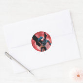 Batman Firey Sky Ronde Sticker (Envelop)