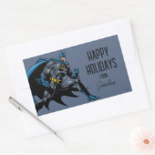 Batman Fists PRETTIGE FEESTDAGEN | Rechthoekige Sticker (Envelop)