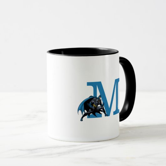 Batman Fists | Uw monogram en naam toevoegen Mok (Voorkant rechts)