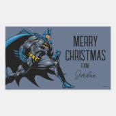 Batman Fists | Vrolijk kerstfeest Rechthoekige Sticker (Voorkant)