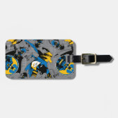 Batman Full Throttle Toss Patroon Bagagelabel (Voorkant horizontaal)