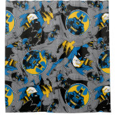 Batman Full Throttle Toss Patroon Douchegordijn (Voorkant)