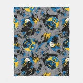 Batman Full Throttle Toss Patroon Fleece Deken (Voorkant)