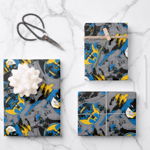 Batman Full Throttle Toss Patroon Inpakpapier Vel