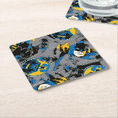 Batman Full Throttle Toss Patroon Kartonnen Onderzetters (Schuin)